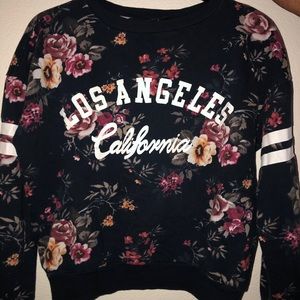 floral Los Angeles sweatshirt